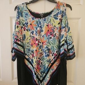Investments Multicolor Floral Tunic Top